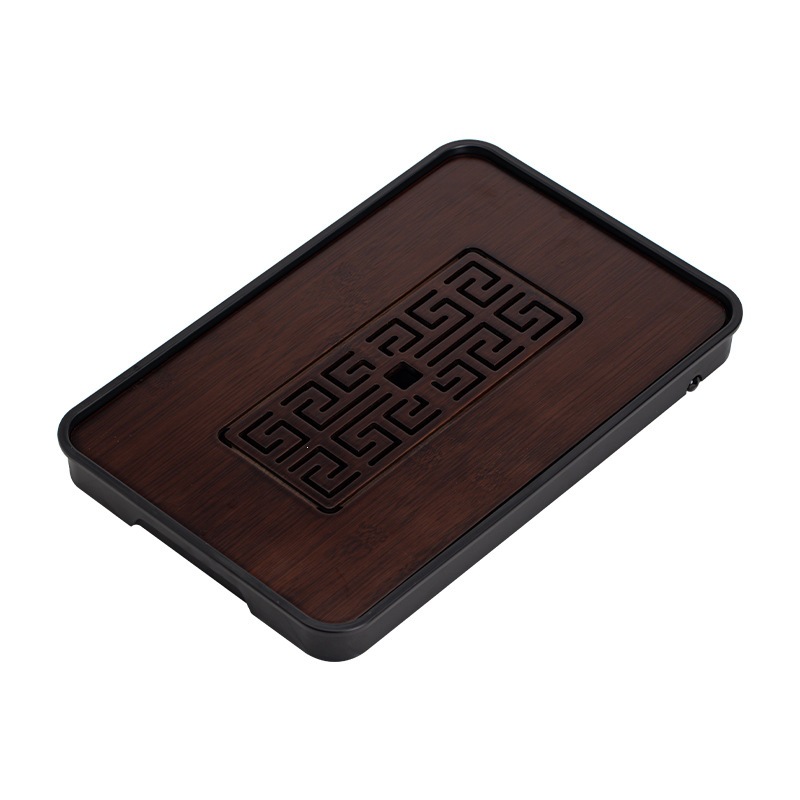 Melamine Tea Tray Set with Drainage Tray Small Kung Fu Tea Table for Home Tea Ceremony - Image 5