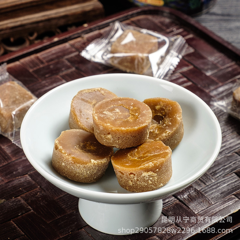 Yunnan Qiaojia Small Bowl Brown Sugar Pure Sugarcane Juice Individually Wrapped Jar 368g - Image 4