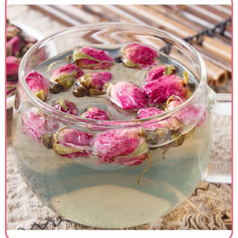 Rose Bud Tea Mei Gui Hua 玫瑰花 Loose Herbal Tea 36g Cold Brew Wellness Gift Box Style Pack - Image 2