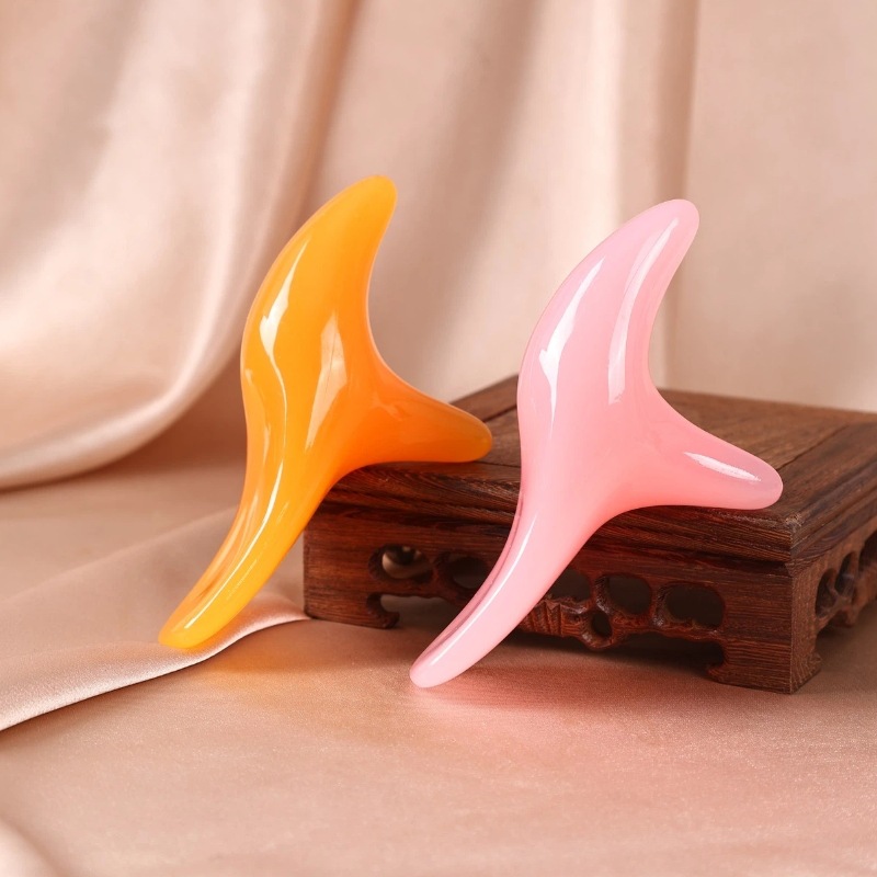 Sandalwood Triangle Bird Gua Sha Acupoint Massage Stick Full Body Facial Foot Tool Natural Resin - Image 4