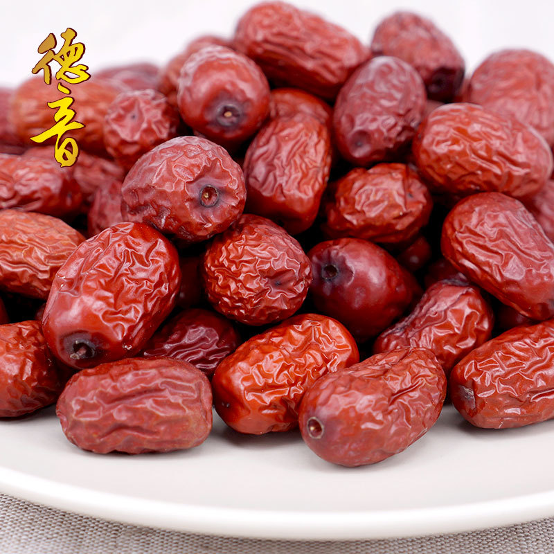 Xinjiang Hotan Jujube Dried Red Dates 500g Bulk Snack Herbal Food Grade - Image 4