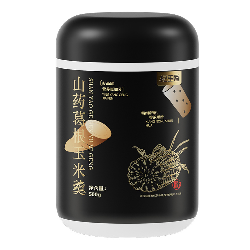 Chinese Yam Kudzu Corn Instant Powder Drink 500g Sweetened Cereal Meal Replacement - Image 5
