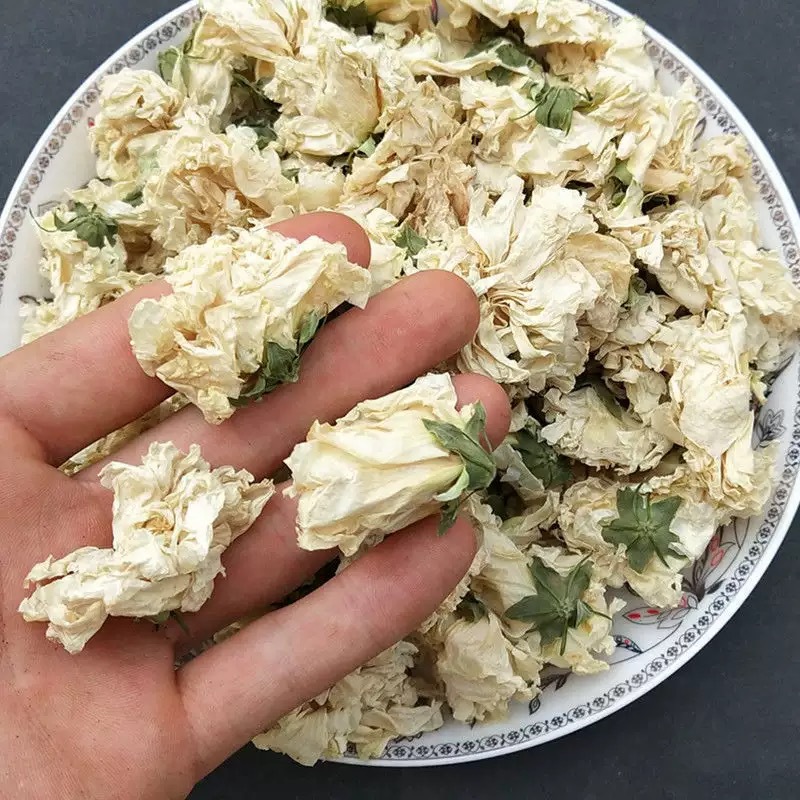 White Hibiscus Flower (Hibiscus syriacus) — Dried Herbal Tea & Wellness Botanicals 500g - Image 3