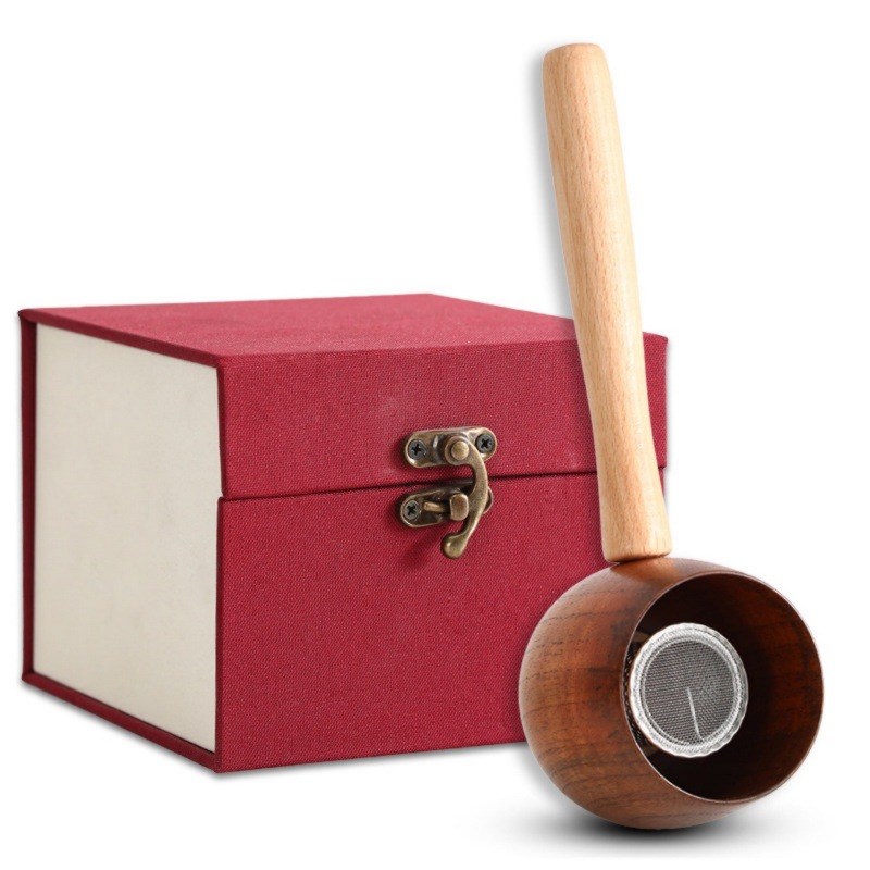 Handheld Moxa Stick Burner Box Wooden Moxibustion Tool with 108 Aged Moxa Cones for Body Warming - Image 5