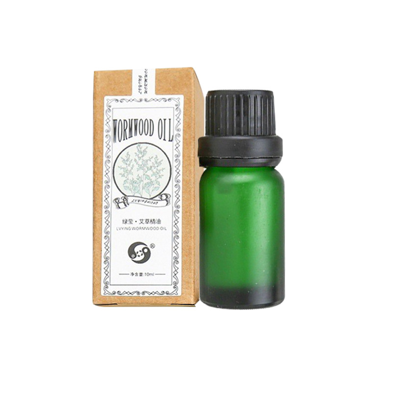Mugwort Essential Oil 10ml Ai Ye Massage Oil for Gua Sha and Moxibustion Shoulder Neck Body Care - Image 5