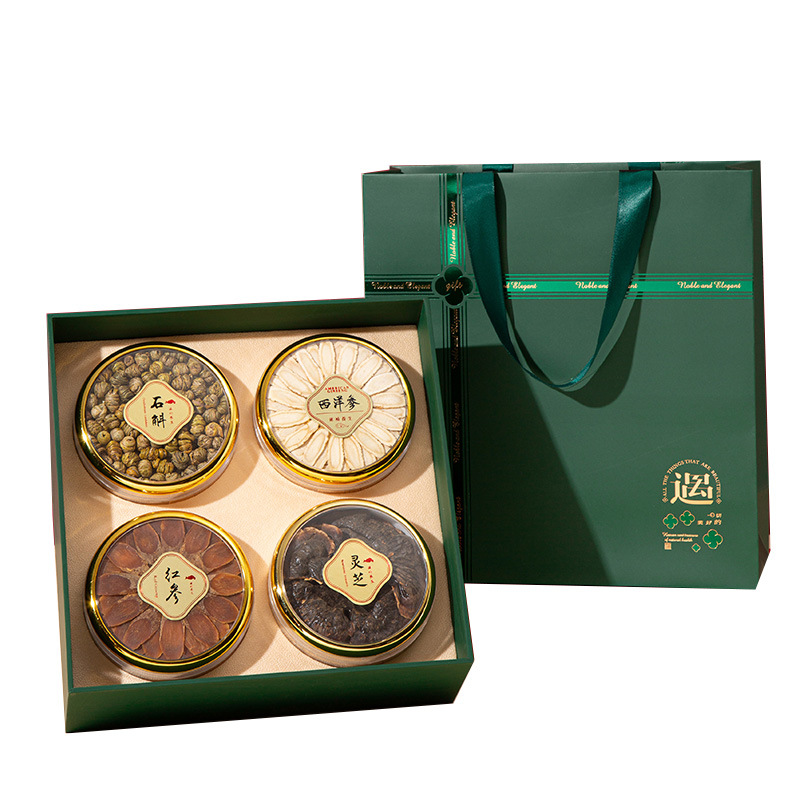 Dendrobium Four-Herb Gift Box Shi Hu Xi Yang Shen Hong Shen Nourishing Herbal Set for Elders - Image 5