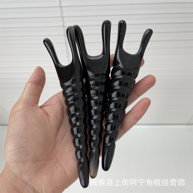 Horn Nose Gua Sha Board Facial Massage Tool Acupoint Pen for Traditional Beauty Care - Image 4