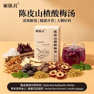 Sour Plum Soup Herbal Drink Pack Suan Mei Tang 100g 10 Individual Sachets Refreshing Summer Beverage