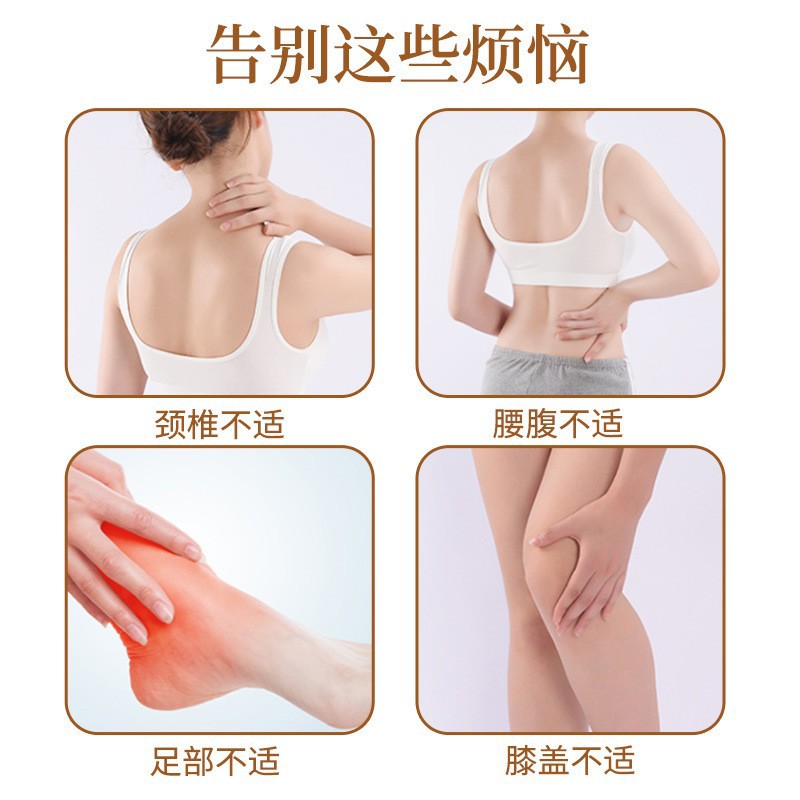 Moxa Heat Therapy Patch Mugwort Warm Compress for Neck Waist Knees and Feet Single Use Large Size - Image 2
