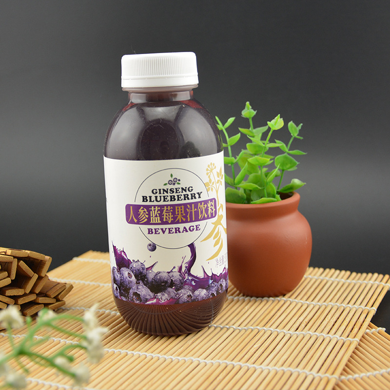 Ginseng Blueberry Juice Drink 350ml Jilin Northeast China Ready to Drink Bottled Beverage - Image 2