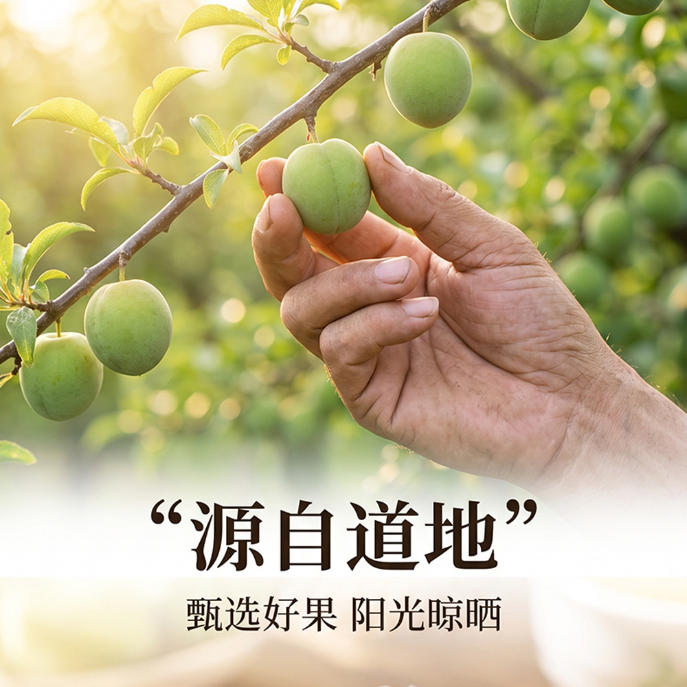 Dried Dark Plum Wu Mei 500g Thick-Flesh Smoked Plum for Herbal Decoction and Culinary Use - Image 2