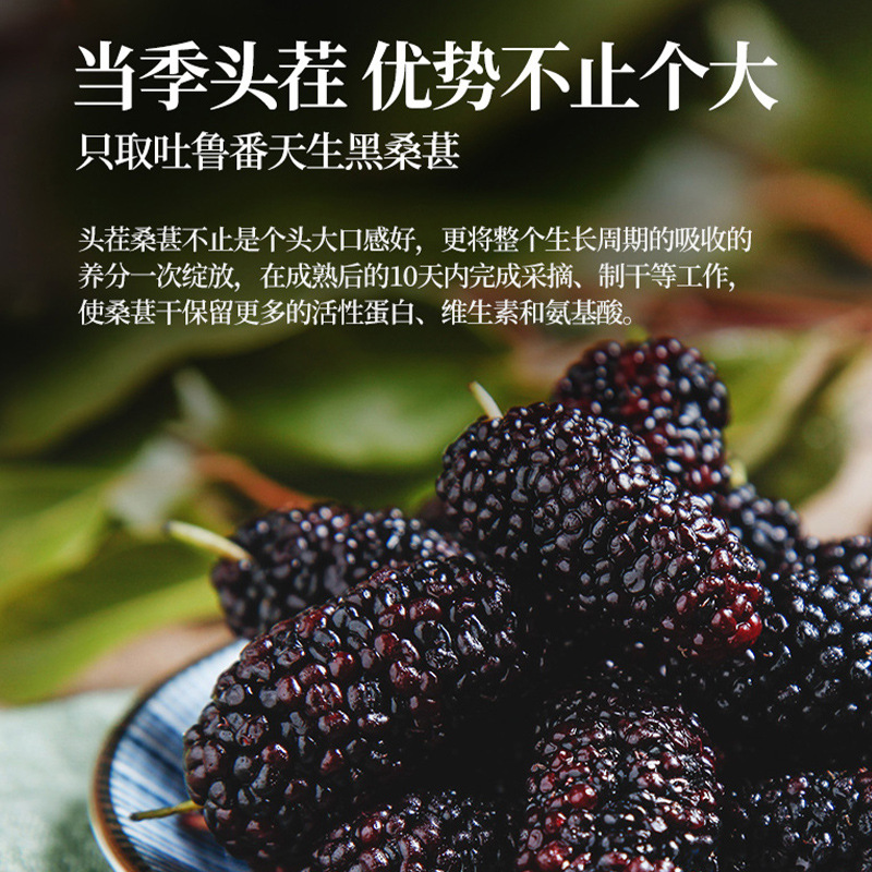 Dried Mulberry Fruit Sang Shen 桑葚 Seedless Xinjiang Mulberry 150g Ready to Eat for Tea and Wine - Image 4
