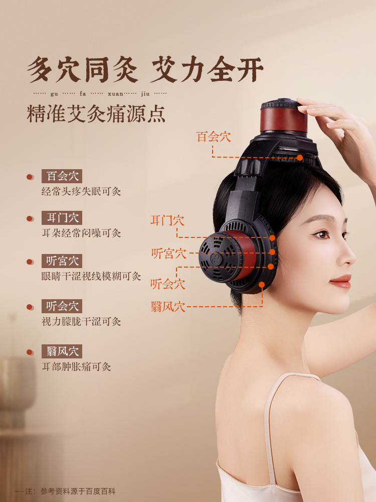 Ear Moxibustion Device with Moxa Box for Head and Ear Warming Care Safe Anti-Scald Design - Image 5