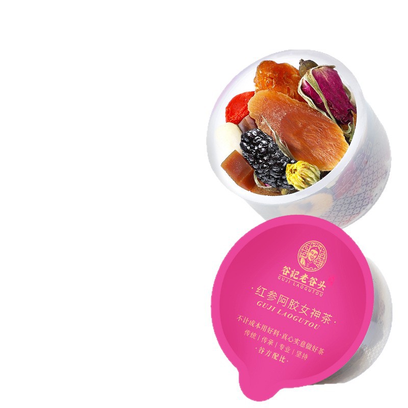 Red Ginseng Ejiao Goddess Tea with Longan Red Date Goji Rose Herbal Blend for Autumn Winter Wellness - Image 5