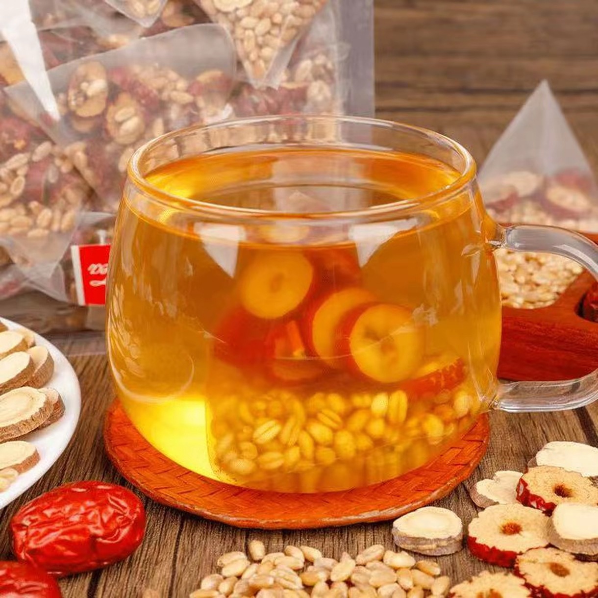 Gan Mai Da Zao Tea 300g Cold Brew Herbal Blend Licorice Wheat Jujube Barley 25 Bags No Cooking Needed - Image 3