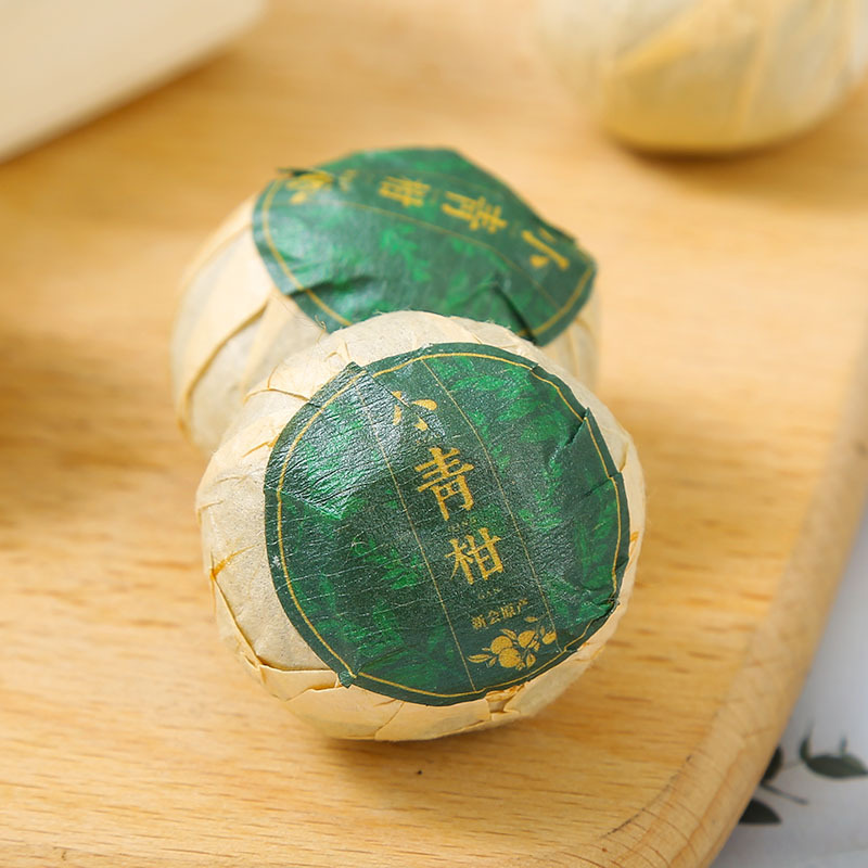 Xinhui Xiao Qing Gan (Citrus reticulata immature peel with Pu-erh) — Stuffed Tangerine Tea, 500g Bulk - Image 2