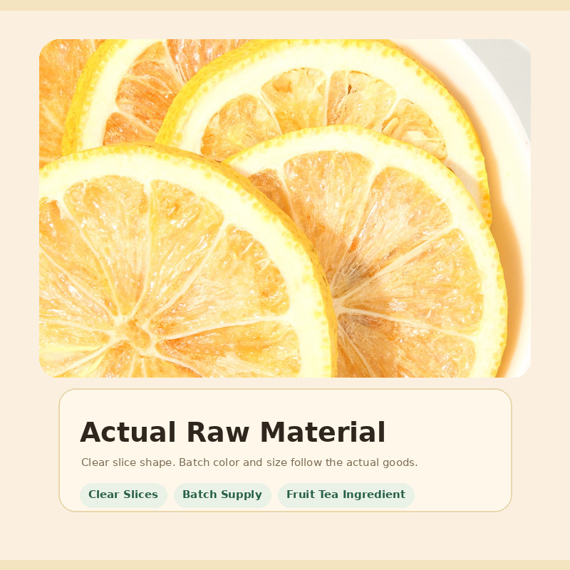 Dried Lemon Slices Herbal Infusion Ning Meng 50g Bulk Botanical Blend for Tea and Culinary Use - Image 2
