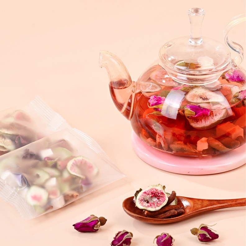 Five-Finger Fig Poria Herbal Tea Blend 150g Independent Tea Bags Hot Brew Wellness Tea - Image 4