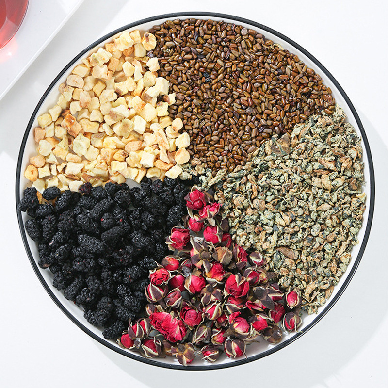 Apple Rose Lotus Leaf Tea with Mulberry and Cassia Seed Triangle Tea Bags 75g Wellness Tea - Image 3