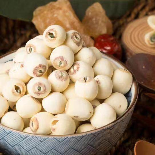 Dried Lotus Seeds with Core Bai Lian Zi 500g Wild White Lotus Seeds for Soup and Tea - Image 2