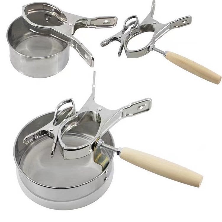Handheld Moxa Stick Holder 304 Stainless Steel Anti-Scald Moxibustion Bracket with Wood Handle for Home Use - Image 5