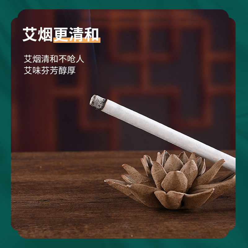 Taiyi Moxa Sticks 5-Year Aged Mugwort Ai Tiao 10 Pack Hand-Rolled Pure Moxa Wool for Moxibustion - Image 4