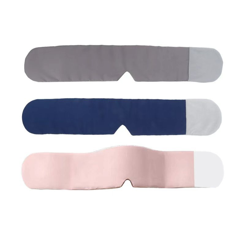3D Contoured Gravity Sleep Eye Mask Blackout Design for Deep Rest and Napping Reversible Ice Silk with Weighted Bead Fill - Image 5