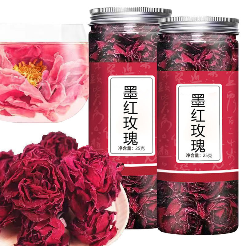 Yunnan Mohong Rose Herbal Tea 25g Can Freeze Dried First Flush Flower Tea Hot Brew - Image 4