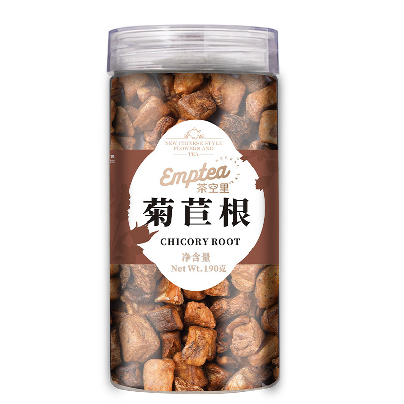 Chicory Root Tea (Cichorium intybus) — Dried Ju Ju Gen Herbal Tea, 190g Jar - Image 5