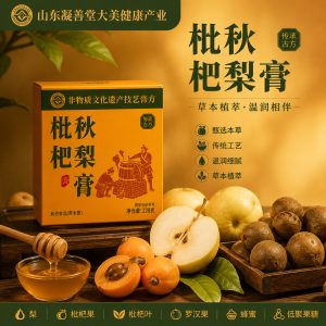 Loquat & Pear Herbal Paste (Eriobotrya japonica & Pyrus) — Slow-Simmered Herbal Honey Paste, 260g