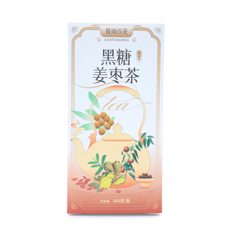 Brown Sugar Ginger Jujube Tea He Tang Jiang Zao Cha 260g Boxed Herbal Tea with Goji Longan - Image 5