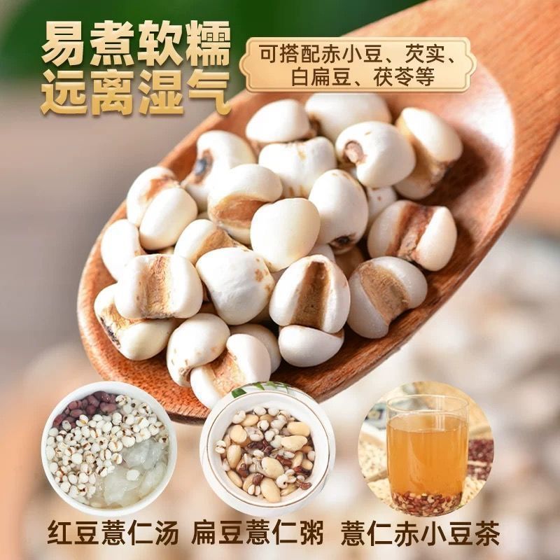 Stir-Fried Coix Seed Yi Yi Ren 500g Roasted Job's Tears for Tea Soup and Congee - Image 3