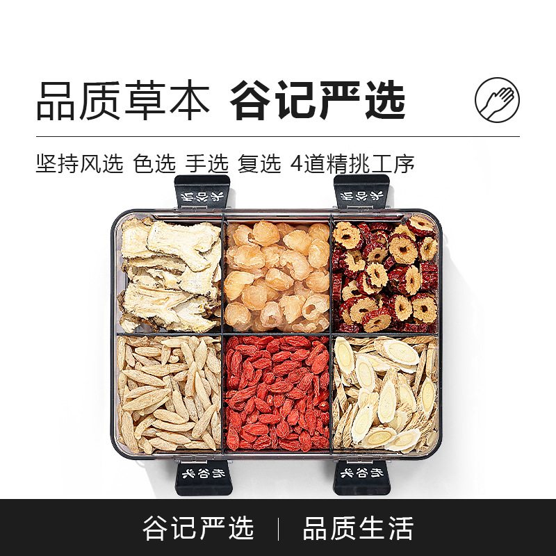 Liuwu Yueyan Tea Astragalus Goji Angelica Red Date Ophiopogon Longan Herbal Blend 455g - Image 2
