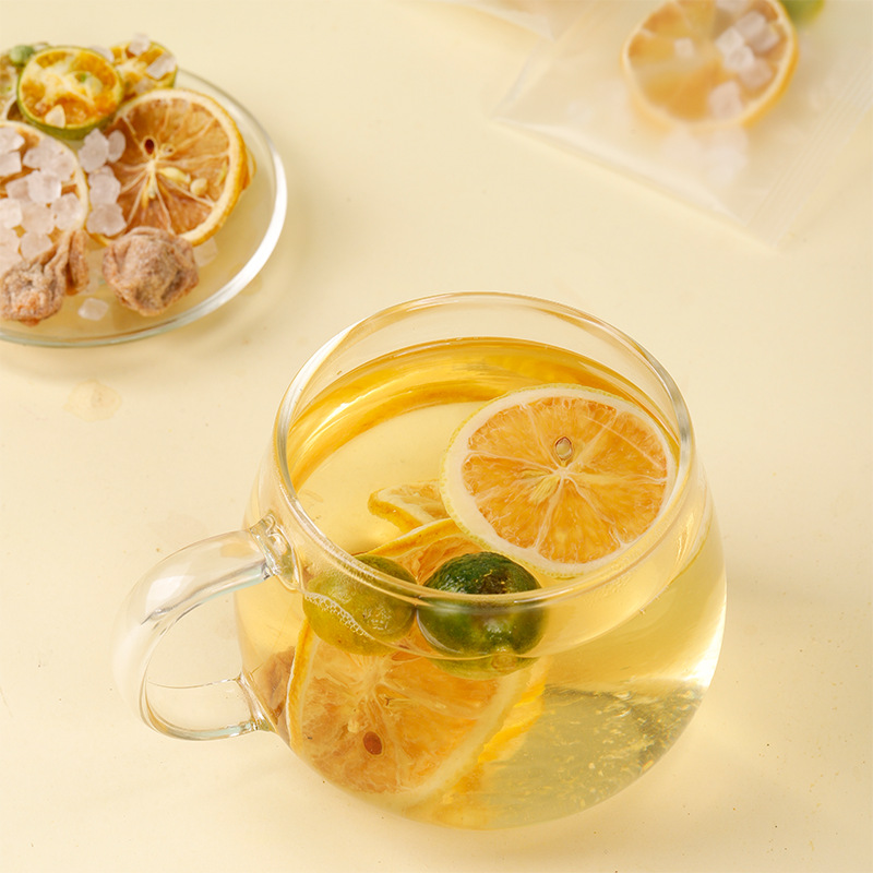 Hua Mei Green Tangerine Lemon Tea 30 Tea Bags Sweet Sour Fruit Tea for Hot or Cold Brew - Image 4