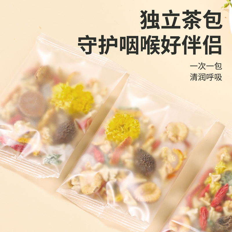 Luo Han Guo Pang Da Hai Snow Pear Tea 12 Bags Sweet Nourishing Herbal Tea for Home and Office - Image 2