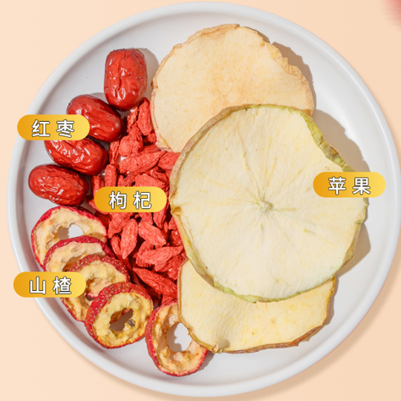 Apple Hawthorn Water Tea Bags 200g 20g x 10 Cold Brew Fruit Herbal Tea with Red Date and Orange Peel - Image 3