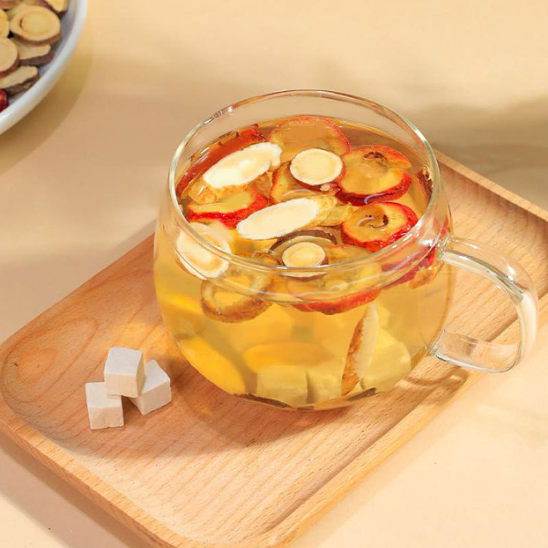 Astragalus Tangerine Hawthorn Poria Herbal Tea Huang Qi Chen Pi Shan Zha Fu Ling 10g x 30 Bags Cold Brew Flower Tea - Image 2