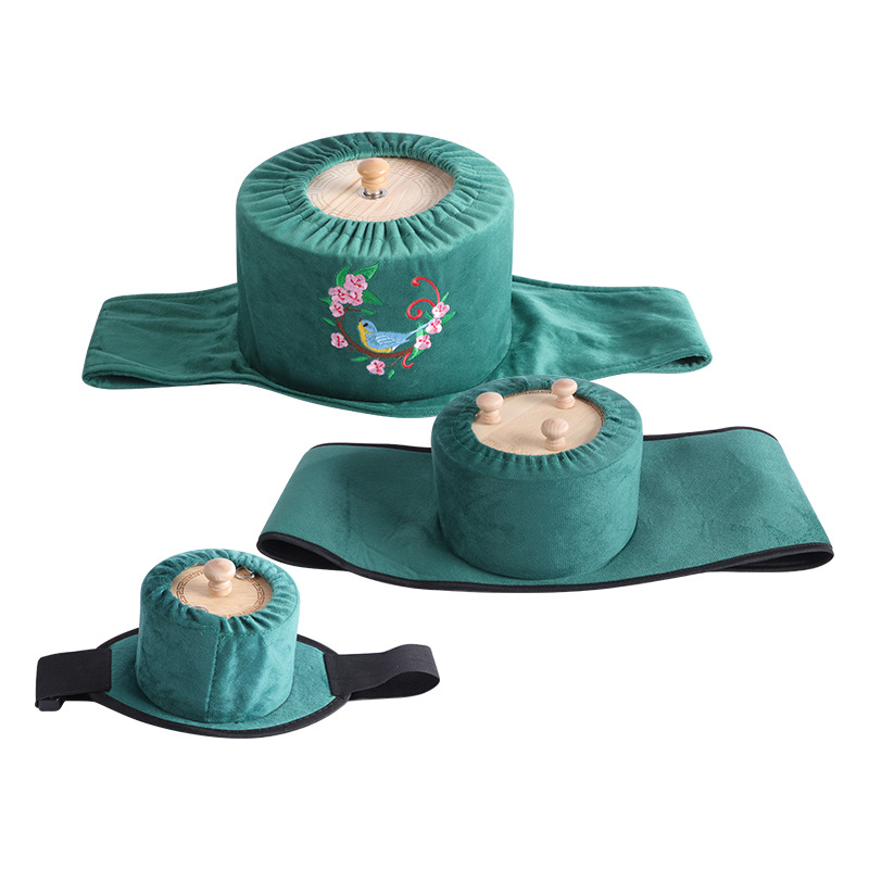 Bamboo Moxibustion Box Portable Warm Moxa Burner for Home Body Care with 54 Moxa Sticks and Essential Oil - Image 5