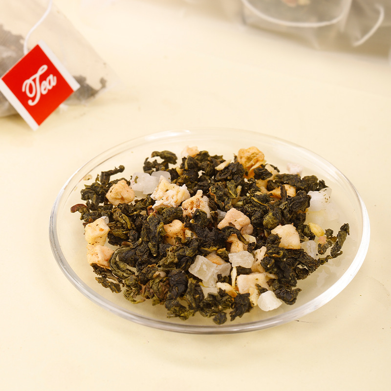 Peach Oolong Tea Bags Mi Tao Wu Long 50 Count Pyramid Bags Hot or Cold Brew Fruity Herbal Tea - Image 3