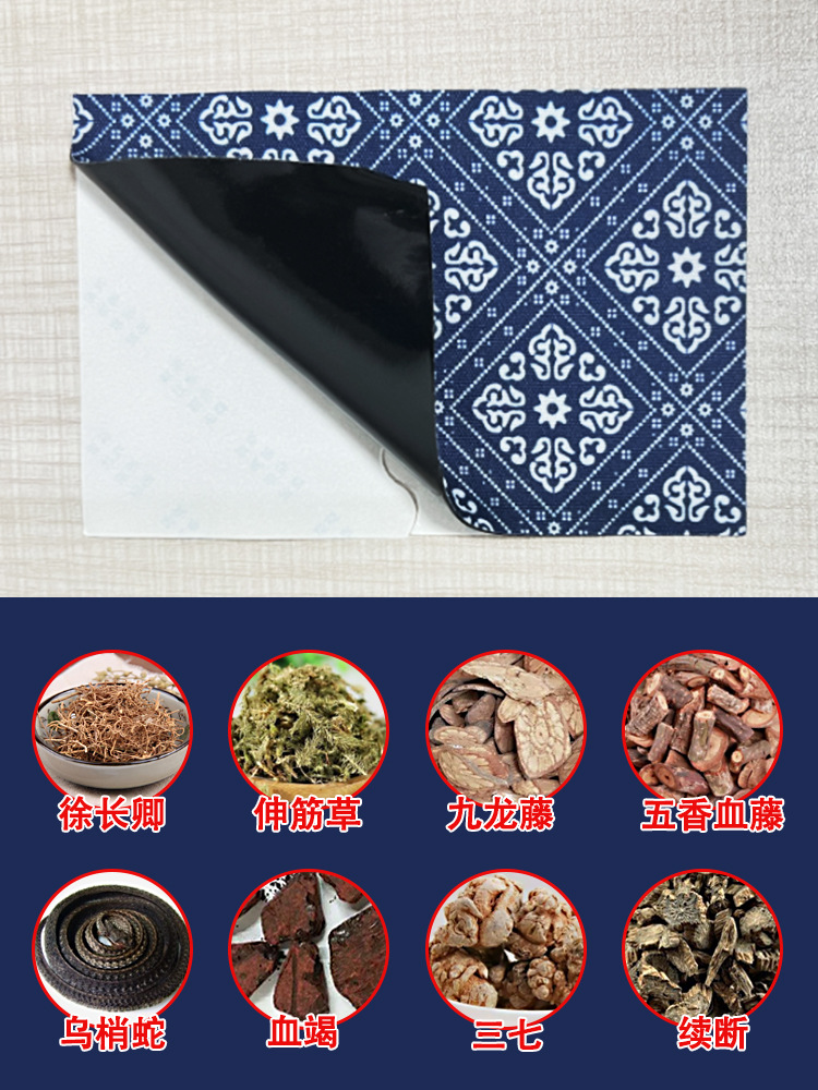 Miao Herbal Cloth Pain Relief Patches for Neck Shoulder Knee Joint and Lumbar Support 8cm x 12cm 100 Patches - Image 3