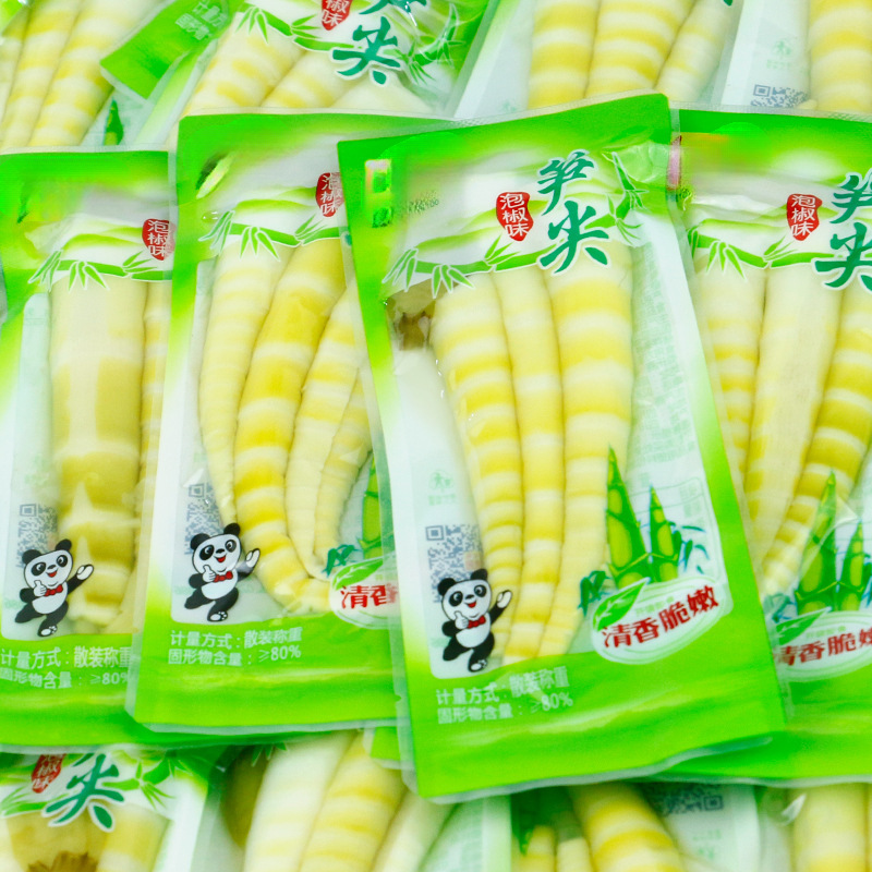 Pickled Bamboo Shoot Tips 500g Wild Chili Flavor Crispy Snack Packs - Image 4