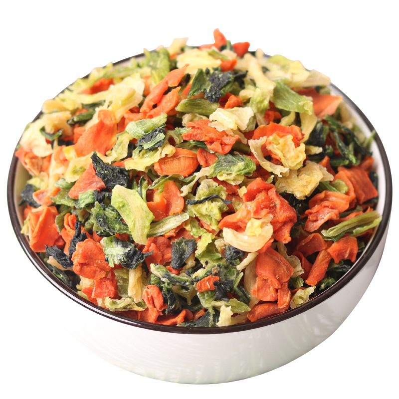 Dried Mixed Vegetable Flakes 3x3mm Dehydrated Vegetable Bits for Small Animal Feed 250g - Image 5