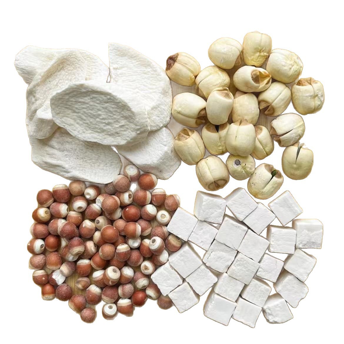 Four Spirits Soup Herbal Blend Si Shen Tang 40g Poria Chinese Yam Lotus Seed Euryale Seed for Soup and Congee - Image 5