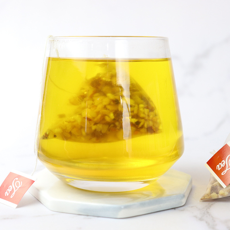 Red Bean Coix Seed Poria Tea 210g 30 Pyramid Tea Bags Individually Wrapped Daily Herbal Blend - Image 2