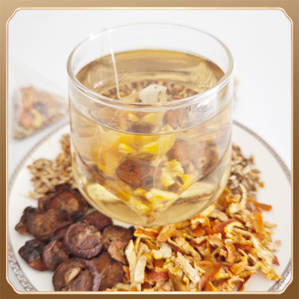 Mai Ya Shan Zhi Chen Pi Tea 200g三角免煮茶包麦芽山楂陈皮泡水 - Image 4