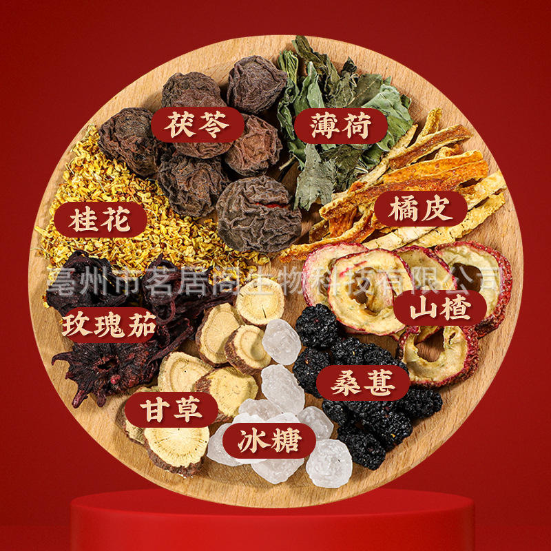 Sour Plum Soup Herbal Drink Mix Suan Mei Tang 100g Prepackaged Decoction Blend with Rock Sugar - Image 2
