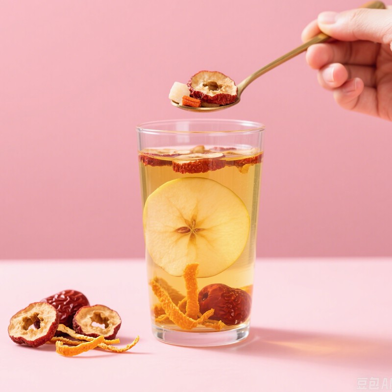 Apple Hawthorn Tea Bags Shan Zha Whole Berry Infusion 100g 5 Packs Sweet Sour Herbal Tea - Image 4