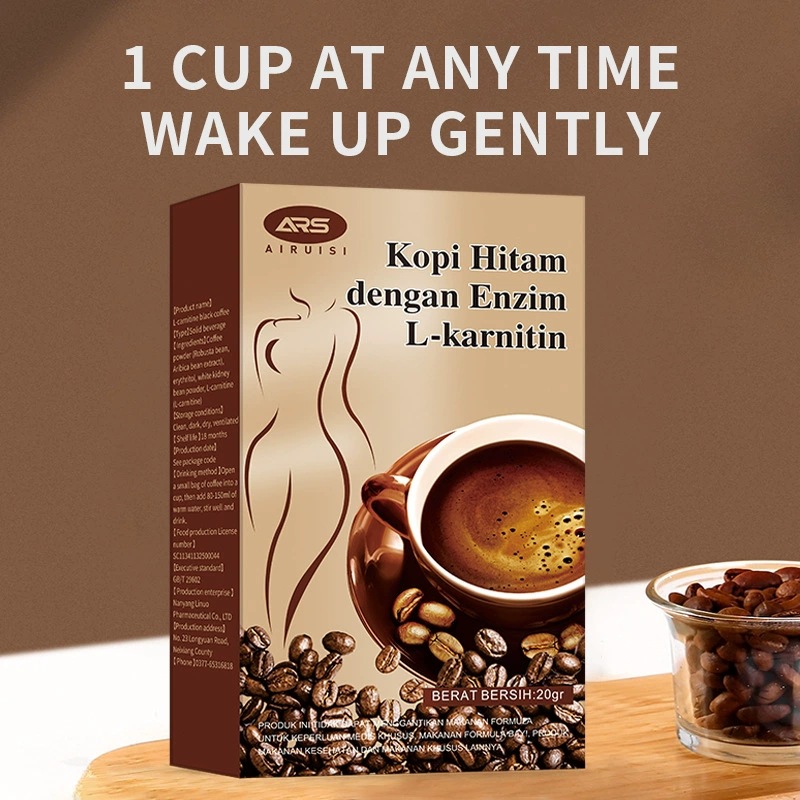 L-Carnitine Black Coffee Instant Ketogenic Meal Replacement Coffee Powder English Version - Image 3