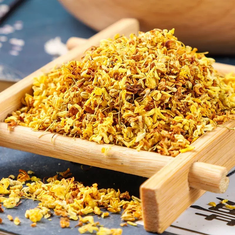 Dried Osmanthus Flowers Gui Hua Hua Tea 500g Canister Aromatic Herbal Floral Tea for Brewing and Blending - Image 2