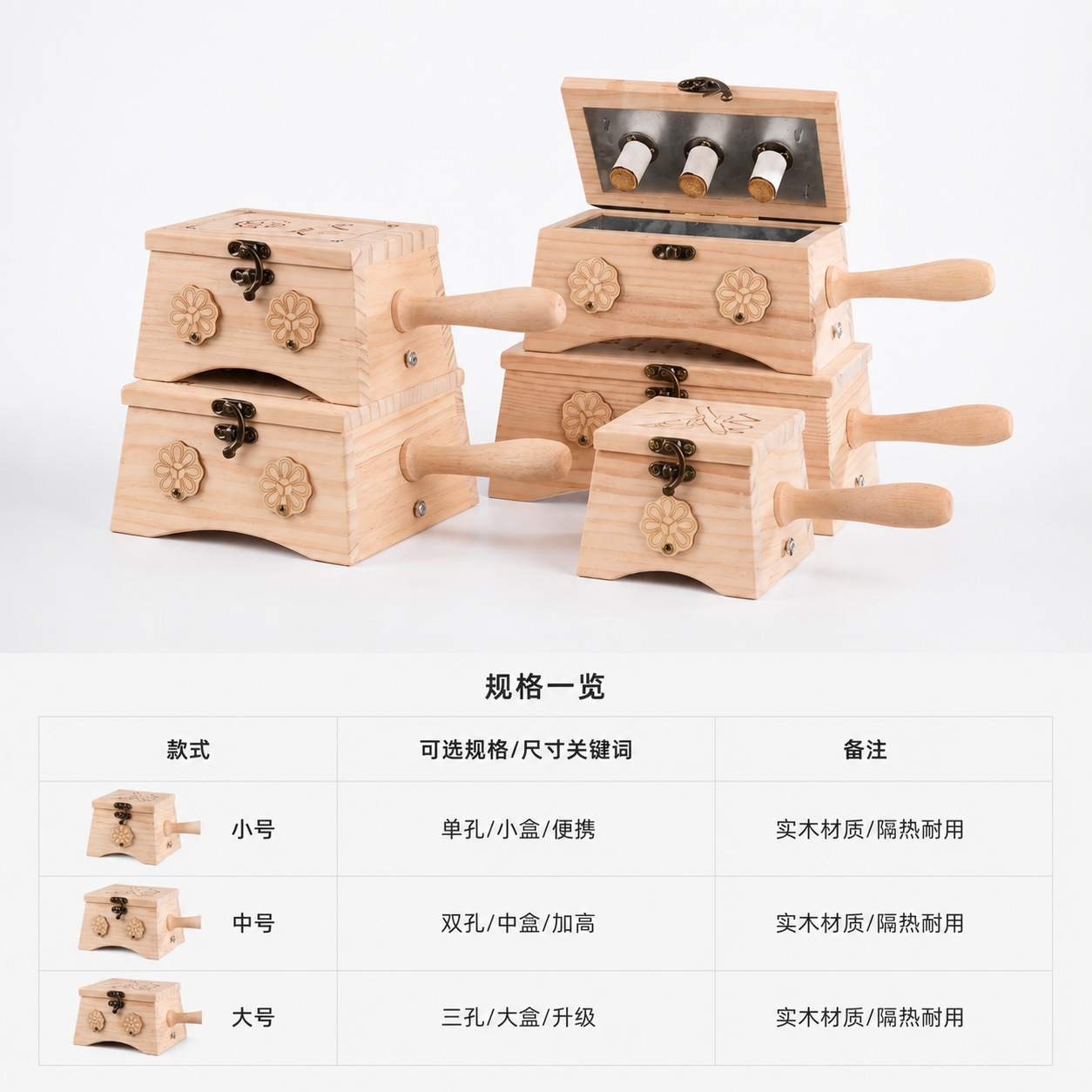 Wooden Moxa Box Portable Moxibustion Kit with 54 Carbonized Moxa Sticks for Home Body and Abdominal Use - Image 4